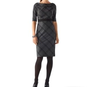 White House Black Market Plaid Dress SZ6